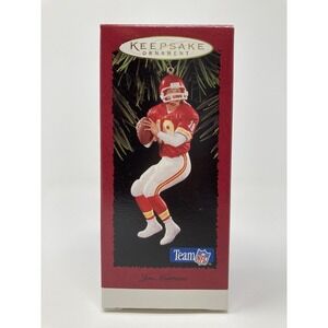 Hallmark Vintage Ornament Joe Montana TEAM NFL Kansas City Chiefs Football 1995